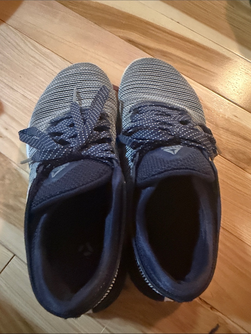 Reebok CrossFit Navy Blue Lace-Up Knit Sneakers